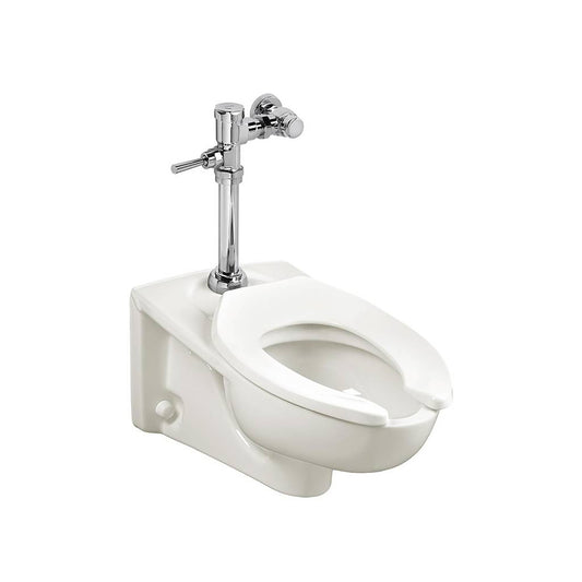 AMERICAN-STANDARD 2859128.020, Afwall Millennium Wall-Hung Toilet System With Manual Piston Flush Valve, 1.28 gpf/4.8 Lpf in White