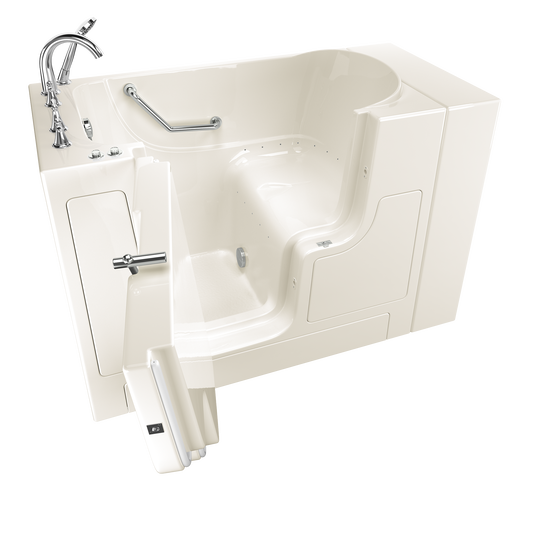 AMERICAN-STANDARD SS9OD5230LA-BC-PC, Gelcoat Premium Series 30 in. x 52 in. Outward Opening Door Walk-In Bathtub with Air Spa system in Wib Linen
