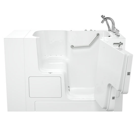 AMERICAN-STANDARD SS9OD5232RA-WH-PC, Gelcoat Premium Series 32 in. x 52 in. Outward Opening Door Walk-In Bathtub with Air Spa system in Wib White