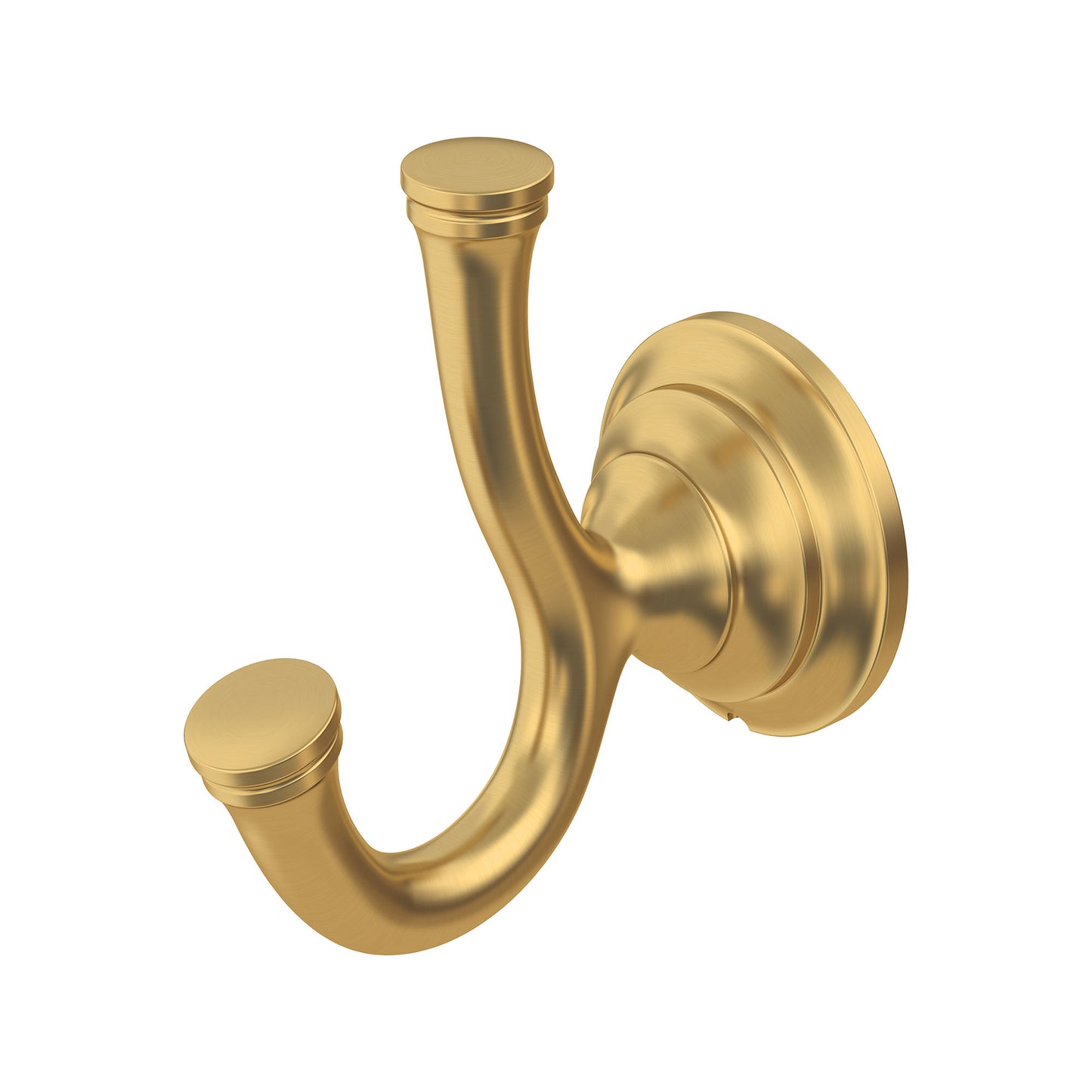 AMERICAN-STANDARD 7052210.GN0, Delancey Double Robe Hook in Grohe Brushed Cool Sunrise