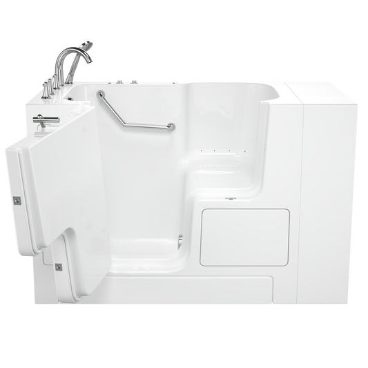 AMERICAN-STANDARD SS9OD5232LA-WH-PC, Gelcoat Premium Series 32 in. x 52 in. Outward Opening Door Walk-In Bathtub with Air Spa system in Wib White