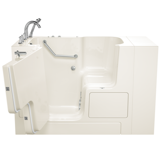 AMERICAN-STANDARD SS9OD5232LJ-BC-PC, Gelcoat Premium Series 32 in. x 52 in. Outward Opening Door Walk-In Bathtub with Whirlpool system in Wib Linen