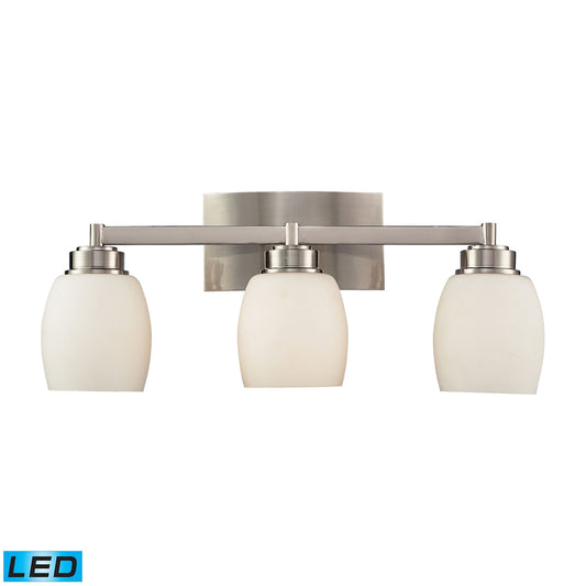 ELK SHOWROOM 17102/3-LED Northport 20'' Wide 3-Light Vanity Light - Satin Nickel