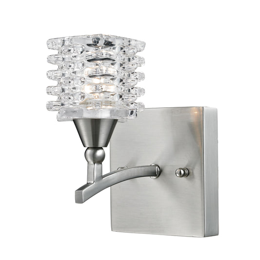 ELK SHOWROOM 17130/1 Matrix 4'' Wide 1-Light Vanity Light - Satin Nickel