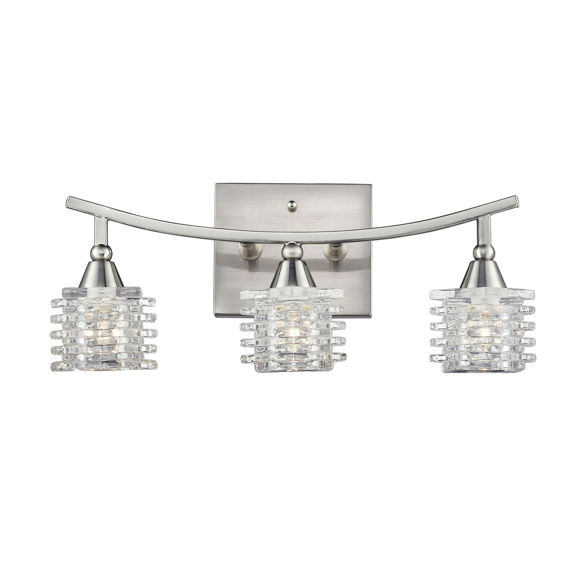 ELK SHOWROOM 17131/3 Matrix 15'' Wide 3-Light Vanity Light - Satin Nickel