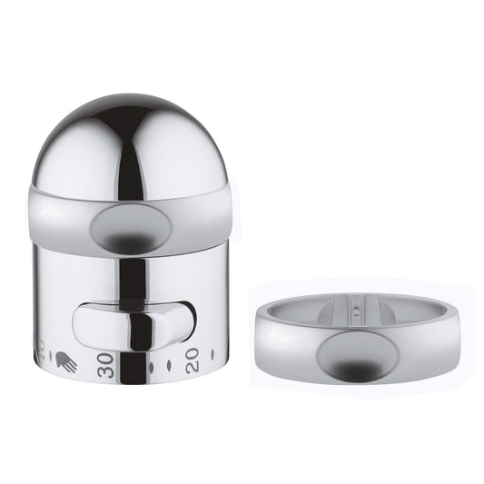 GROHE 47544IP0 Temperature Control Handle , Chrome/Matte Chrome