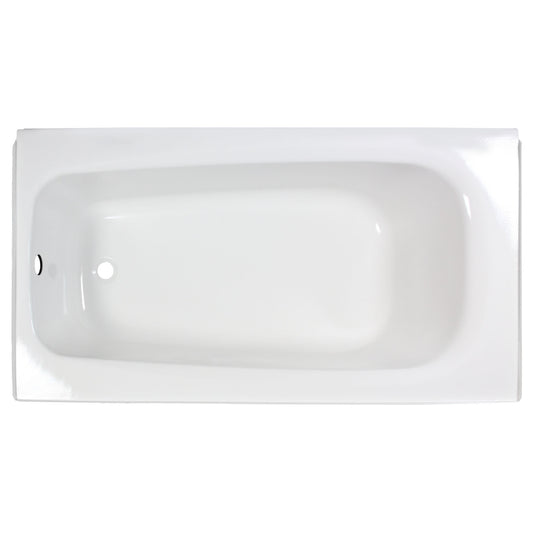 AMERICAN-STANDARD 2460002.020, Cambridge Americast 60 x 32-Inch Integral Apron Bathtub With Left-Hand Outlet in White