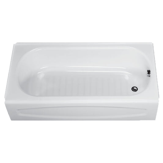 AMERICAN-STANDARD 0255112.020, New Salem 60 x 30-Inch Integral Apron Bathtub With Right-Hand Outlet in White
