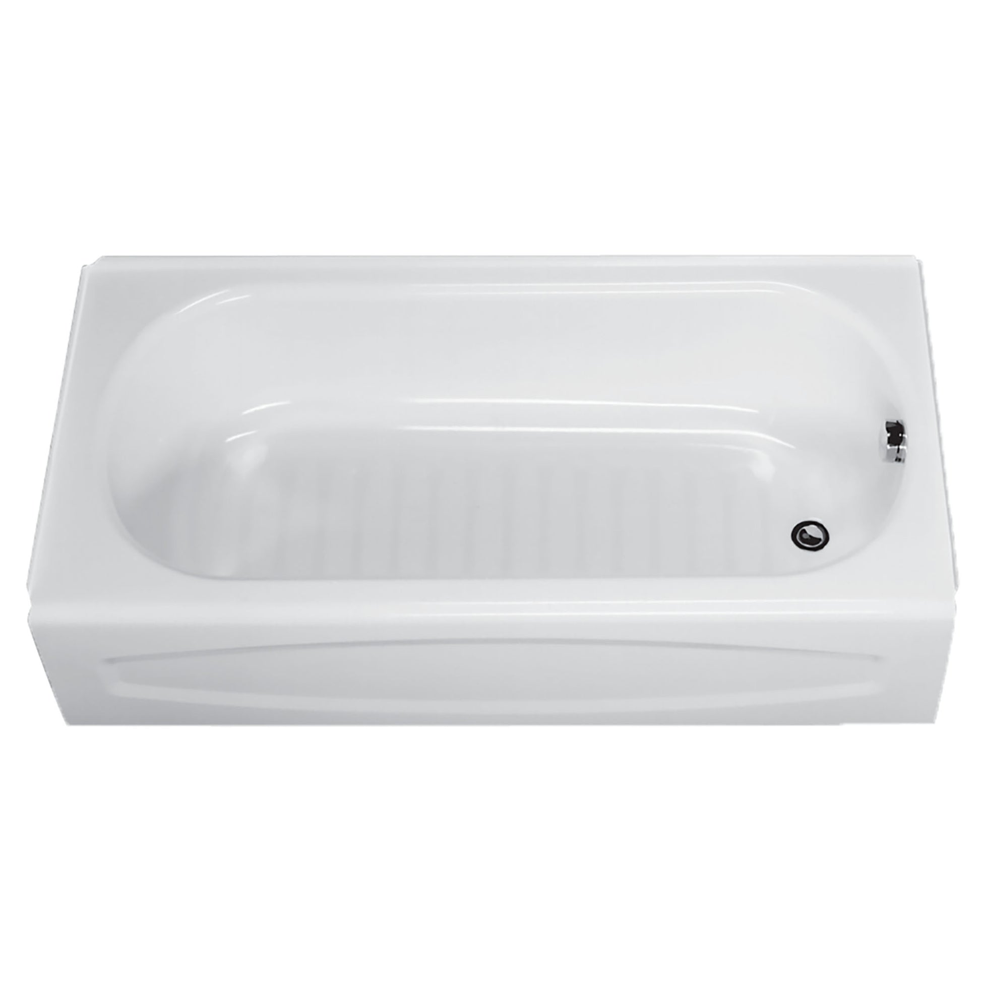 AMERICAN-STANDARD 0255112.020, New Salem 60 x 30-Inch Integral Apron Bathtub With Right-Hand Outlet in White