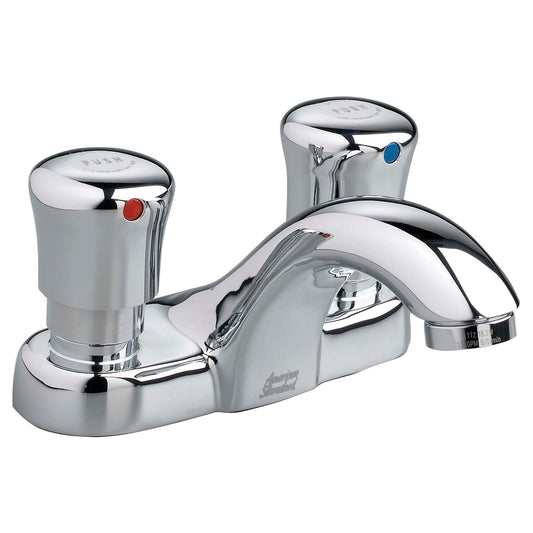 AMERICAN-STANDARD 1340227.002, Metering 4-Inch Centerset 2-Handle Faucet 0.5 gpm/1.9 Lpf in Chrome
