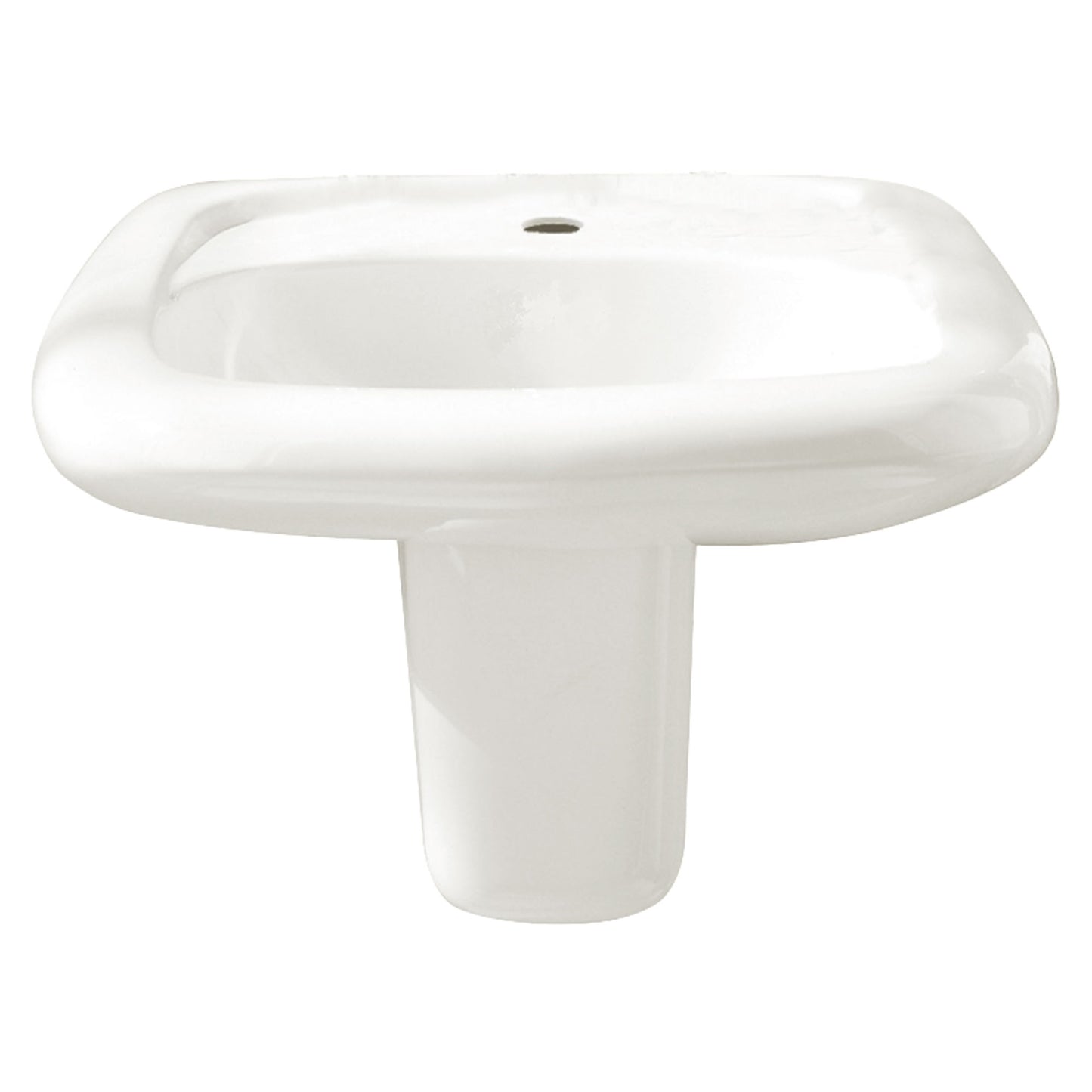 AMERICAN-STANDARD 0955901EC.020, Murro Wall-Hung EverClean Sink Less Overflow With Center Hole Only in White