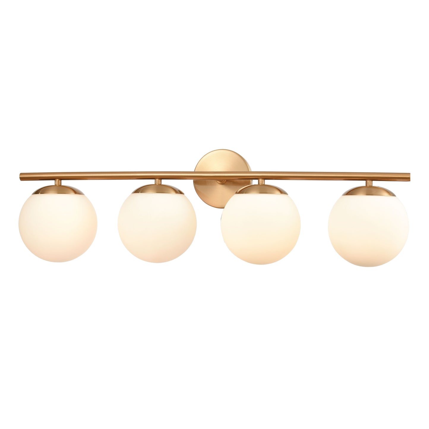 ELK SHOWROOM 18316/4 Hollywood Blvd 30'' Wide 4-Light Vanity Light - Satin Brass