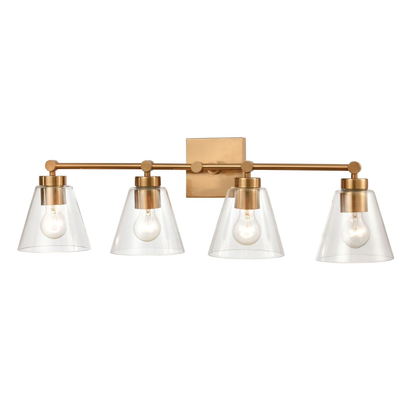 ELK SHOWROOM 18335/4 East Point 33'' Wide 4-Light Vanity Light - Satin Brass