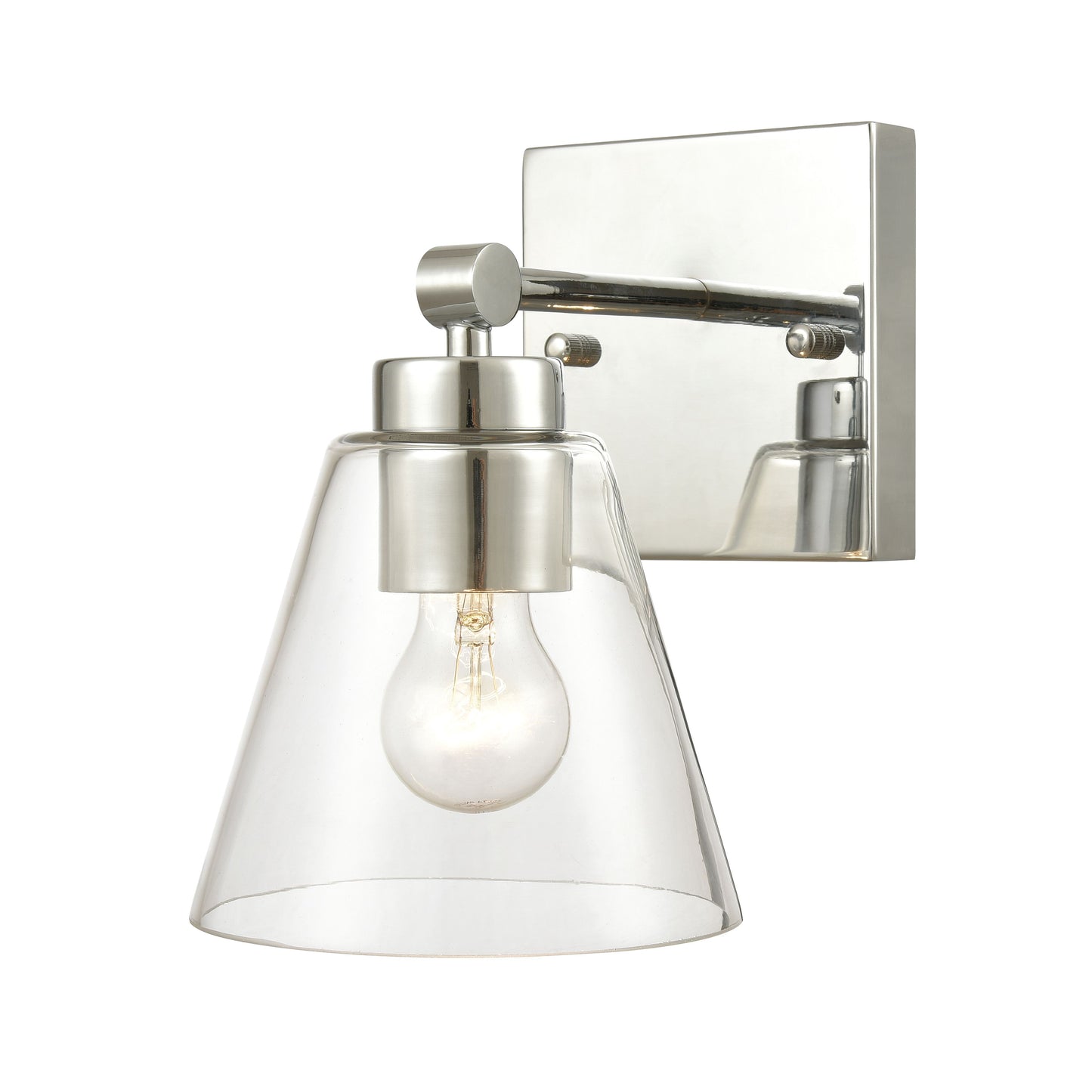 ELK SHOWROOM 18343/1 East Point 10'' High 1-Light Sconce - Polished Chrome