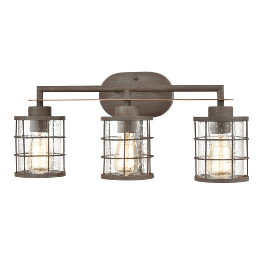 ELK SHOWROOM 18365/3 Gilbert 24'' Wide 3-Light Vanity Light - Rusted Coffee