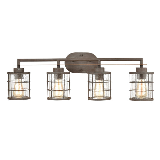 ELK SHOWROOM 18366/4 Gilbert 33'' Wide 4-Light Vanity Light - Rusted Coffee