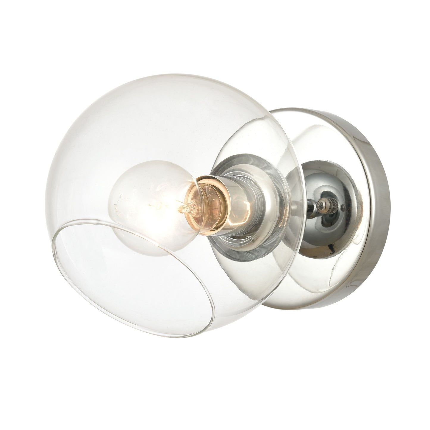 ELK SHOWROOM 18373/1 Claro 7'' High 1-Light Sconce - Polished Chrome