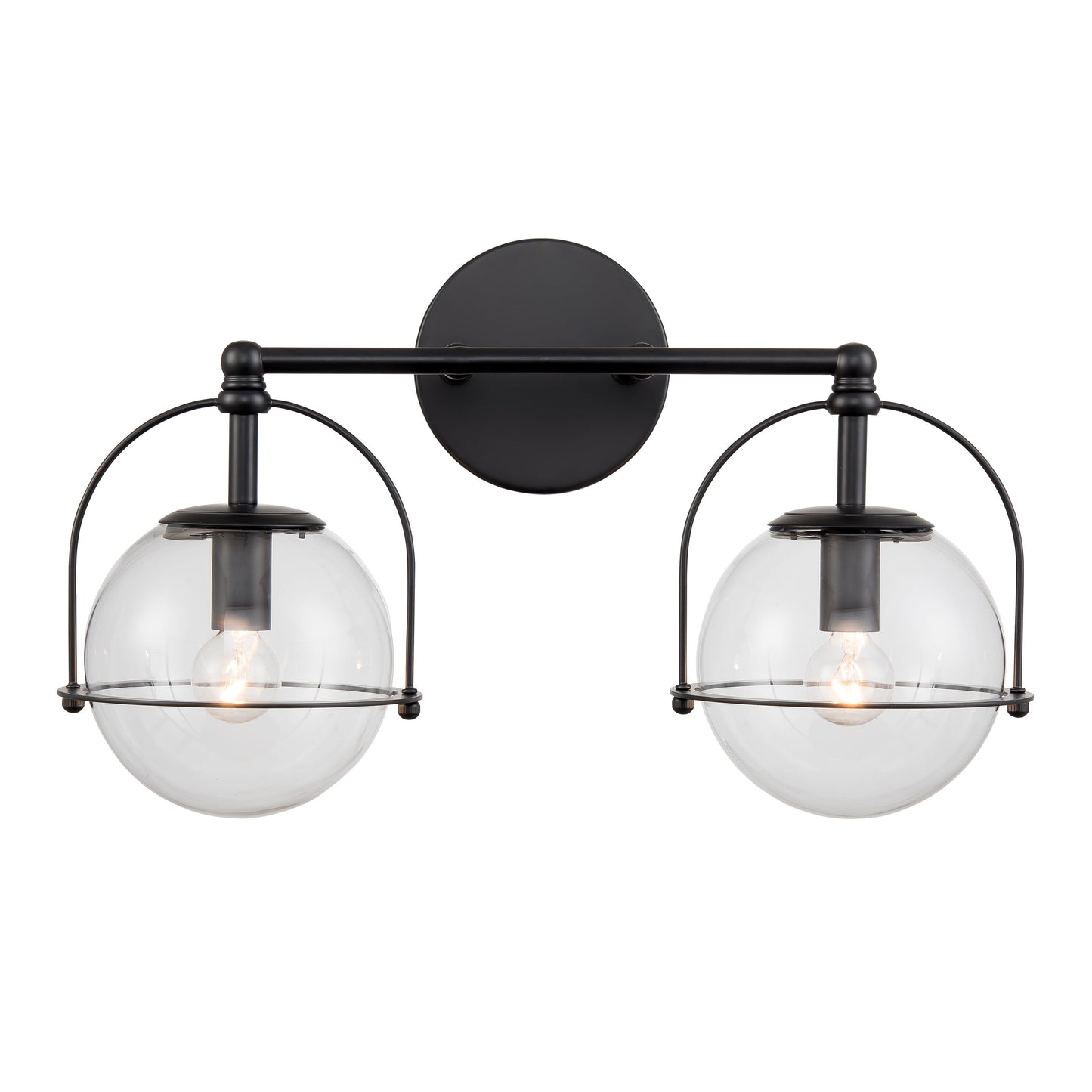 ELK SHOWROOM 18431/2 Langford 17'' Wide 2-Light Vanity Light - Matte Black