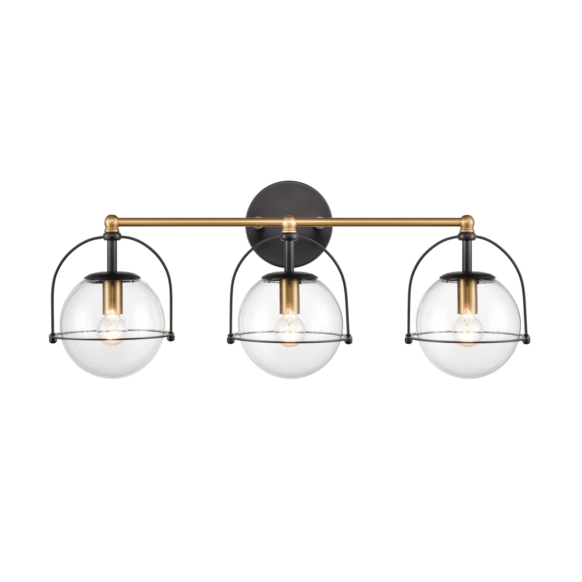 ELK SHOWROOM 18442/3 Langford 24'' Wide 3-Light Vanity Light - Satin Brass