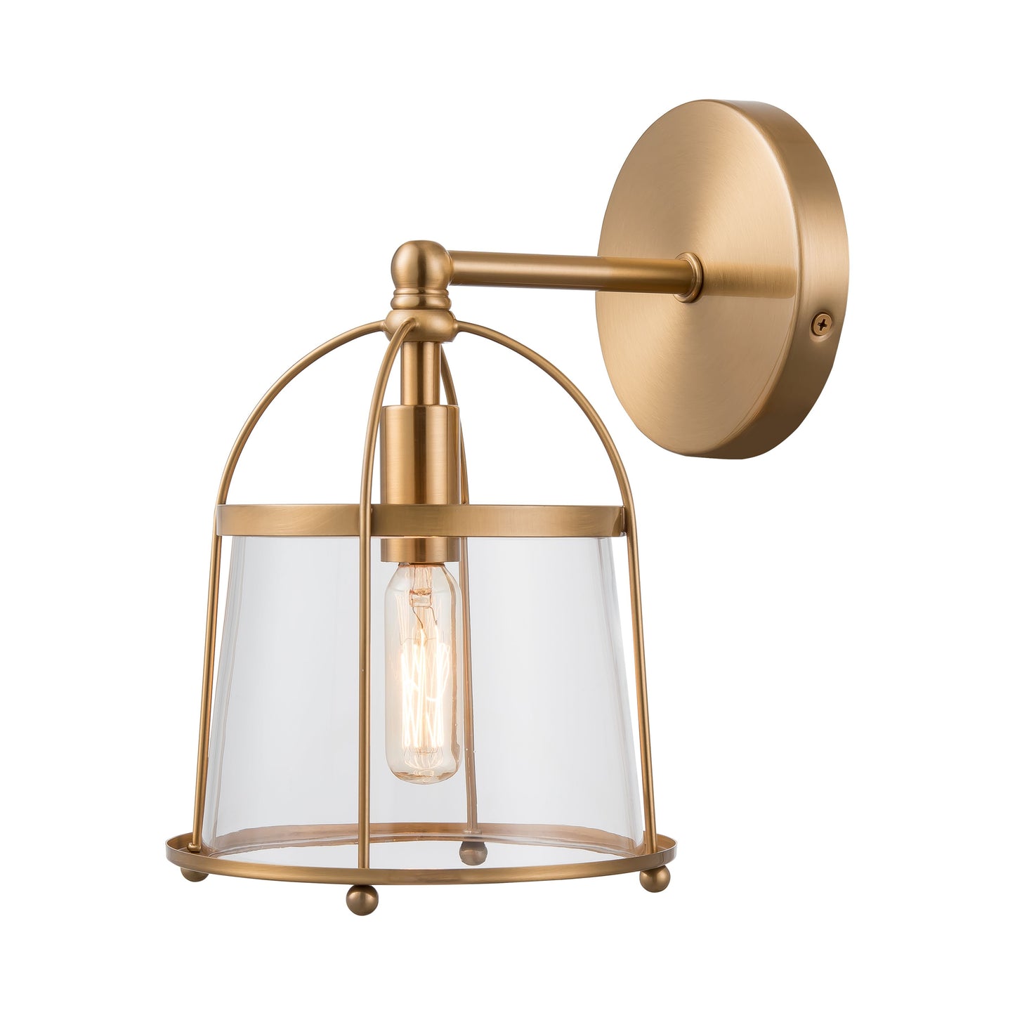 ELK SHOWROOM 18450/1 Merrick 10'' High 1-Light Sconce - Satin Brass