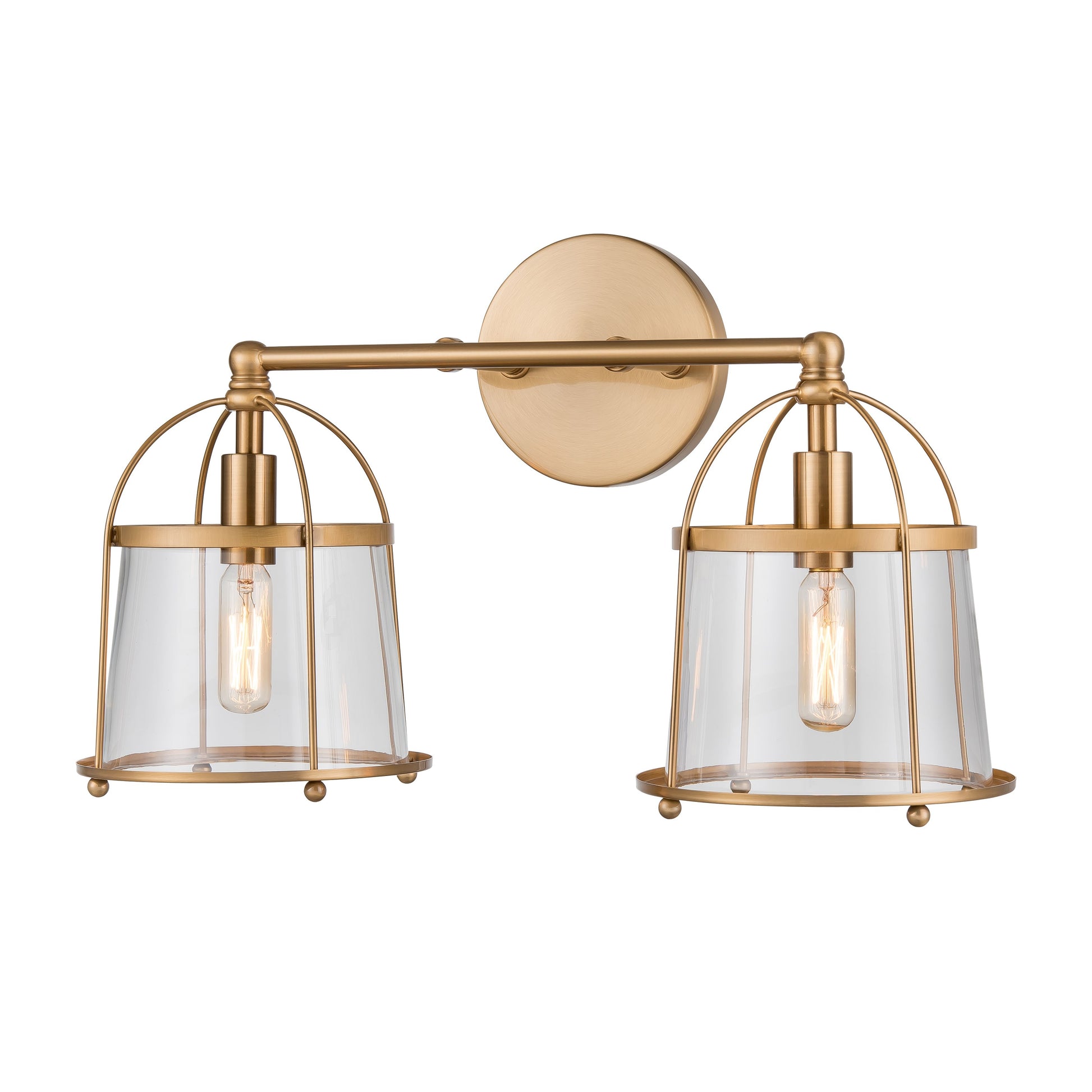 ELK SHOWROOM 18451/2 Merrick 17'' Wide 2-Light Vanity Light - Satin Brass