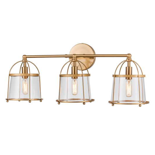 ELK SHOWROOM 18452/3 Merrick 24'' Wide 3-Light Vanity Light - Satin Brass