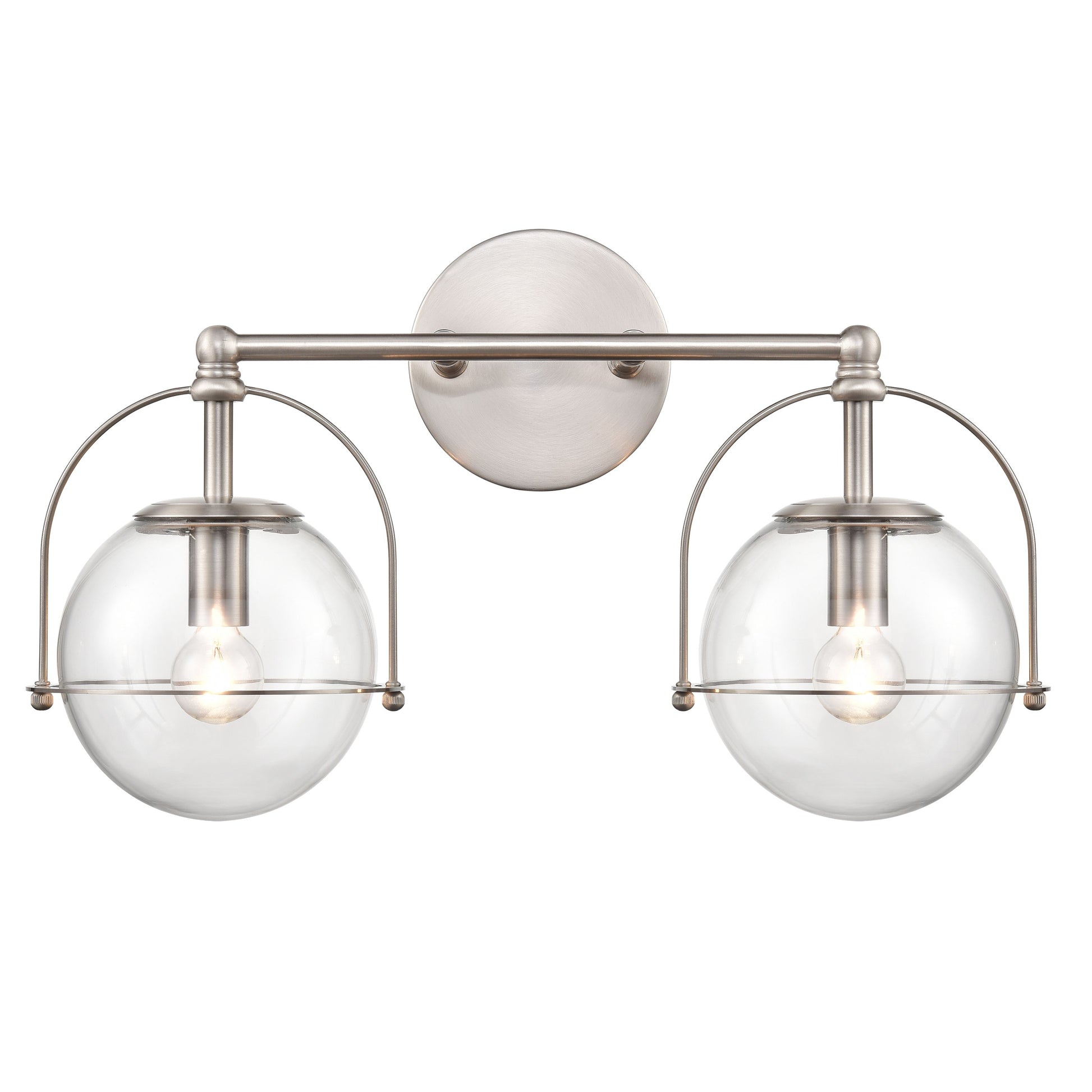 ELK SHOWROOM 18631/2 Langford 17'' Wide 2-Light Vanity Light - Satin Nickel