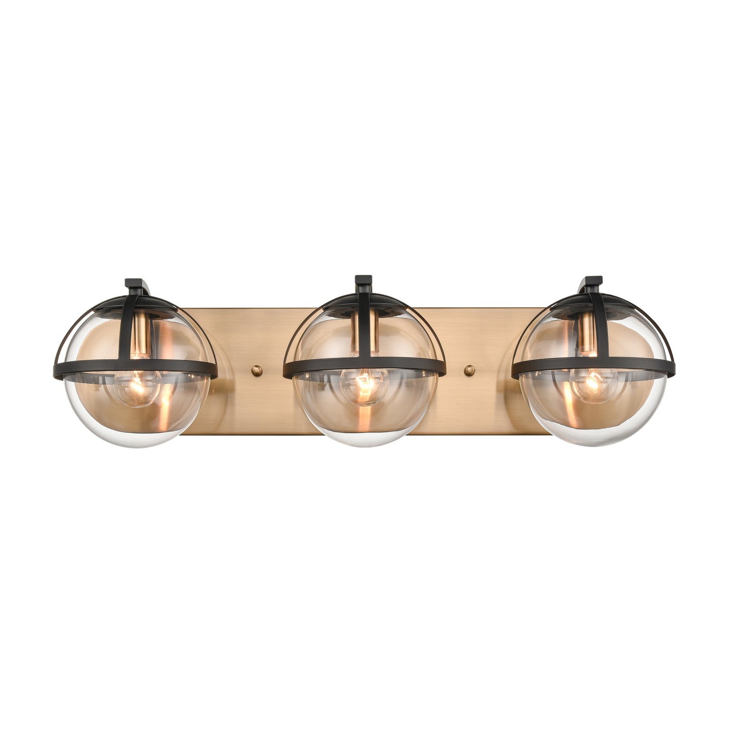 ELK SHOWROOM 18652/3 Davenay 23'' Wide 3-Light Vanity Light - Satin Brass