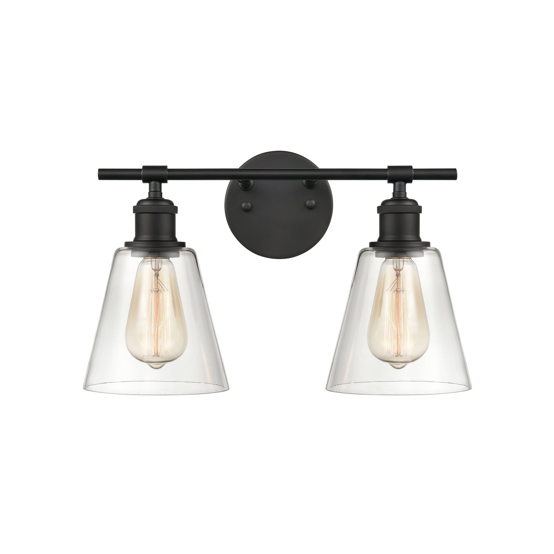 ELK SHOWROOM 18701/2 Scone 16'' Wide 2-Light Vanity Light - Matte Black