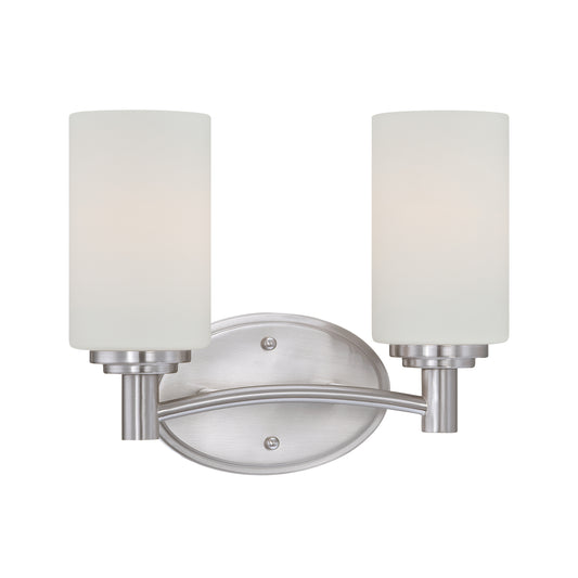 THOMAS 190022217 Pittman 12'' Wide 2-Light Vanity Light - Brushed Nickel