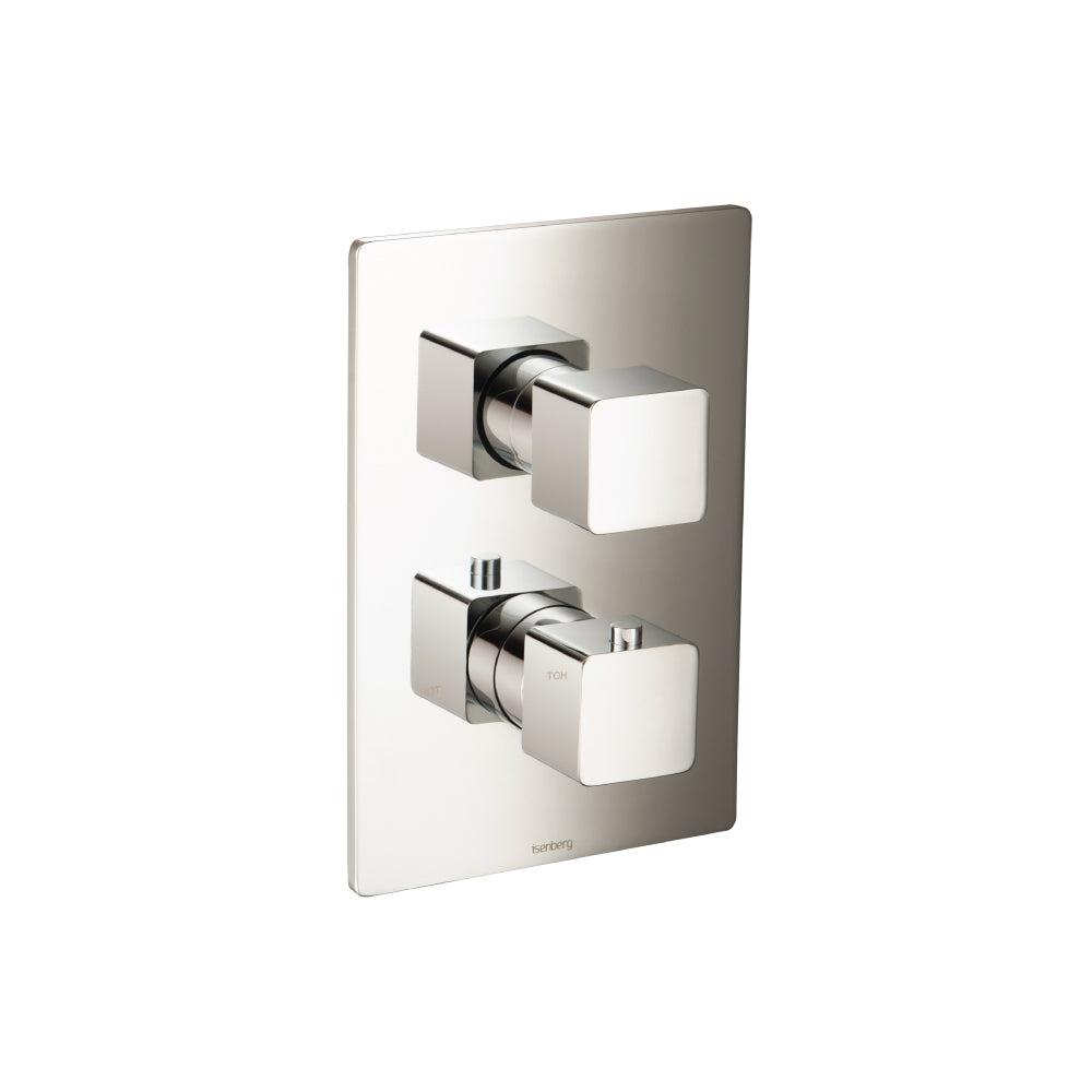 ISENBERG 196.4421PN Polished Nickel PVD Serie 196 3/4 " Thermostatic Valve & Trim - With 2-Way Diverter - 2 Output