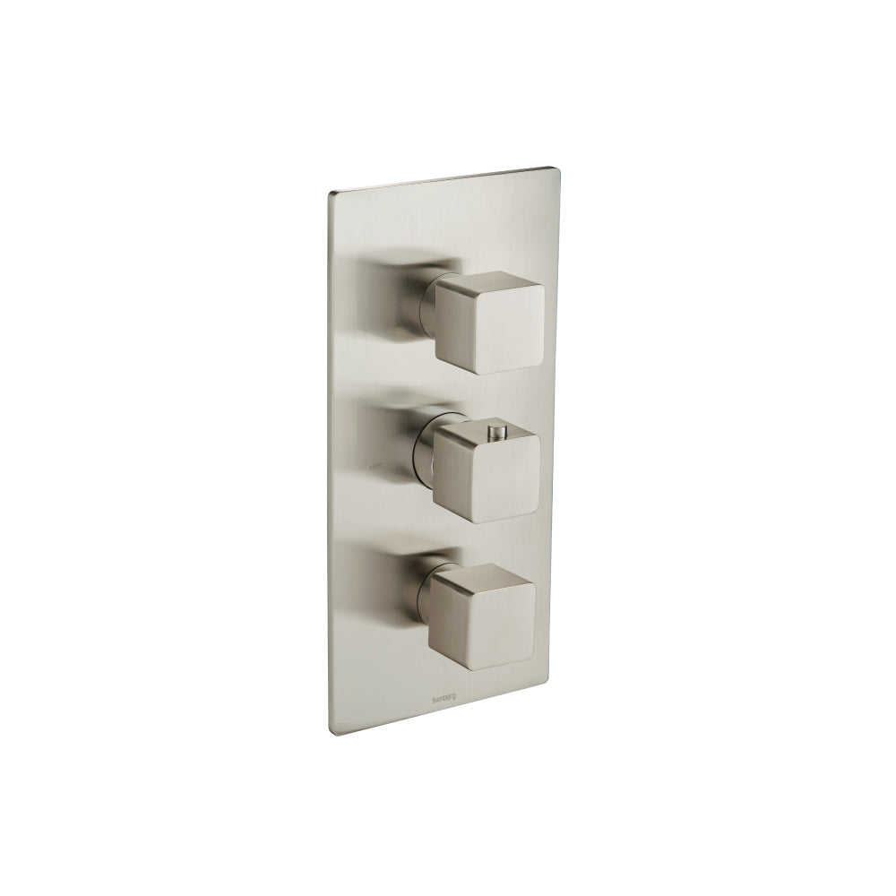 ISENBERG 196.4801BN Brushed Nickel PVD Serie 196 3/4" Thermostatic Valve & Trim - 4 Output