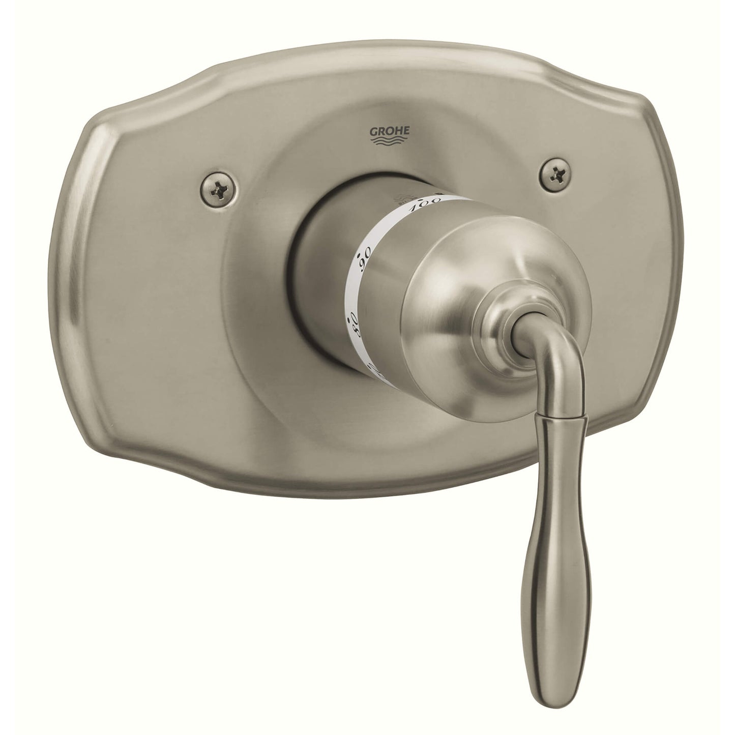 GROHE 19614EN0 Seabury Brushed Nickel Central Thermostatic Valve Trim