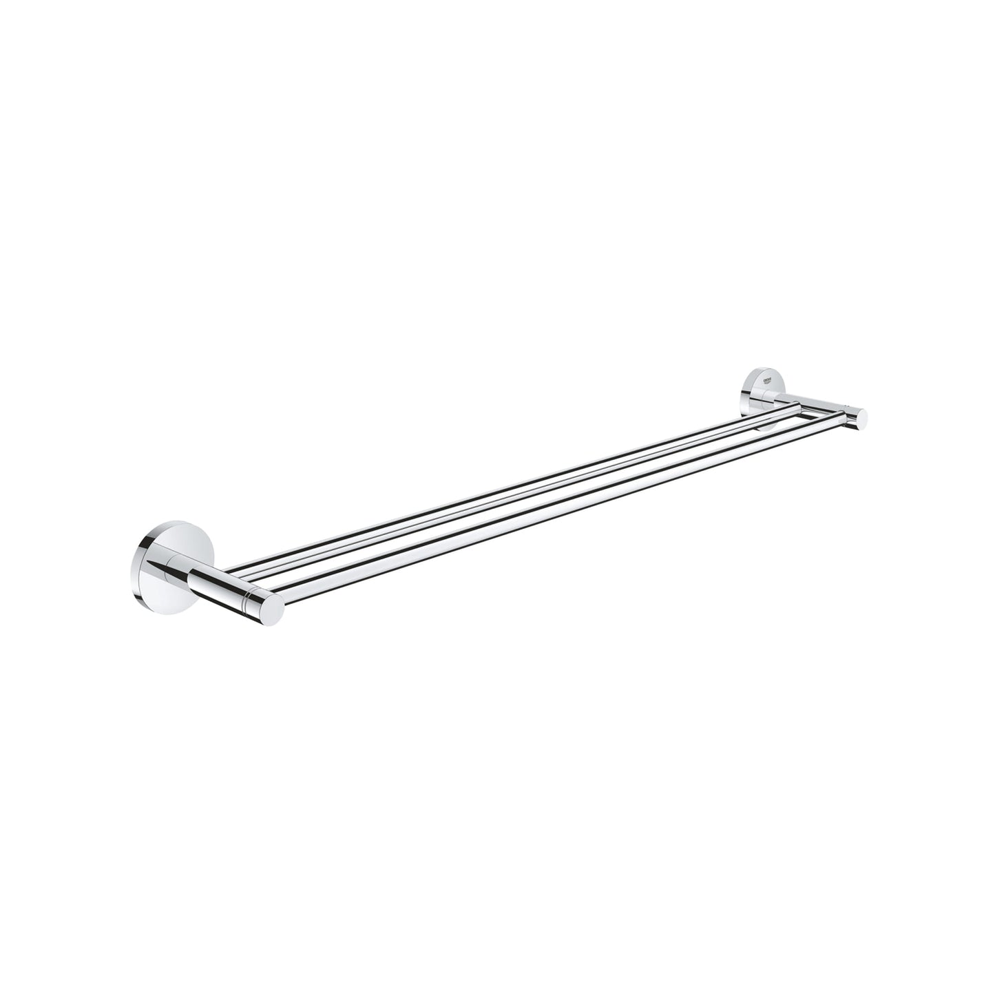 GROHE 40802001 Essentials Chrome 24" Double Towel Bar