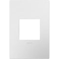 LEGRAND AWP1G2WHW10 ADORNE  Gloss White-on-White One-Gang Screwless Wall Plate with Microban