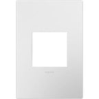LEGRAND AWP1G2WH6 ADORNE  Gloss White One-Gang Screwless Wall Plate with Microban