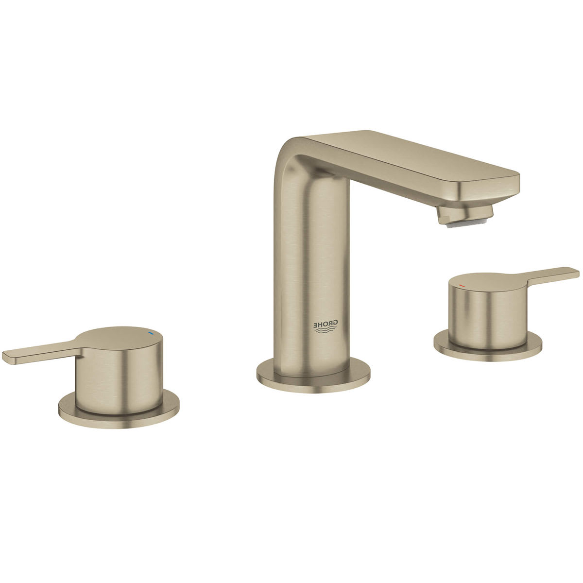 GROHE 20578ENA Lineare Brushed Nickel 8-inch Widespread 2-Handle M-Size Bathroom Faucet 1.2 GPM