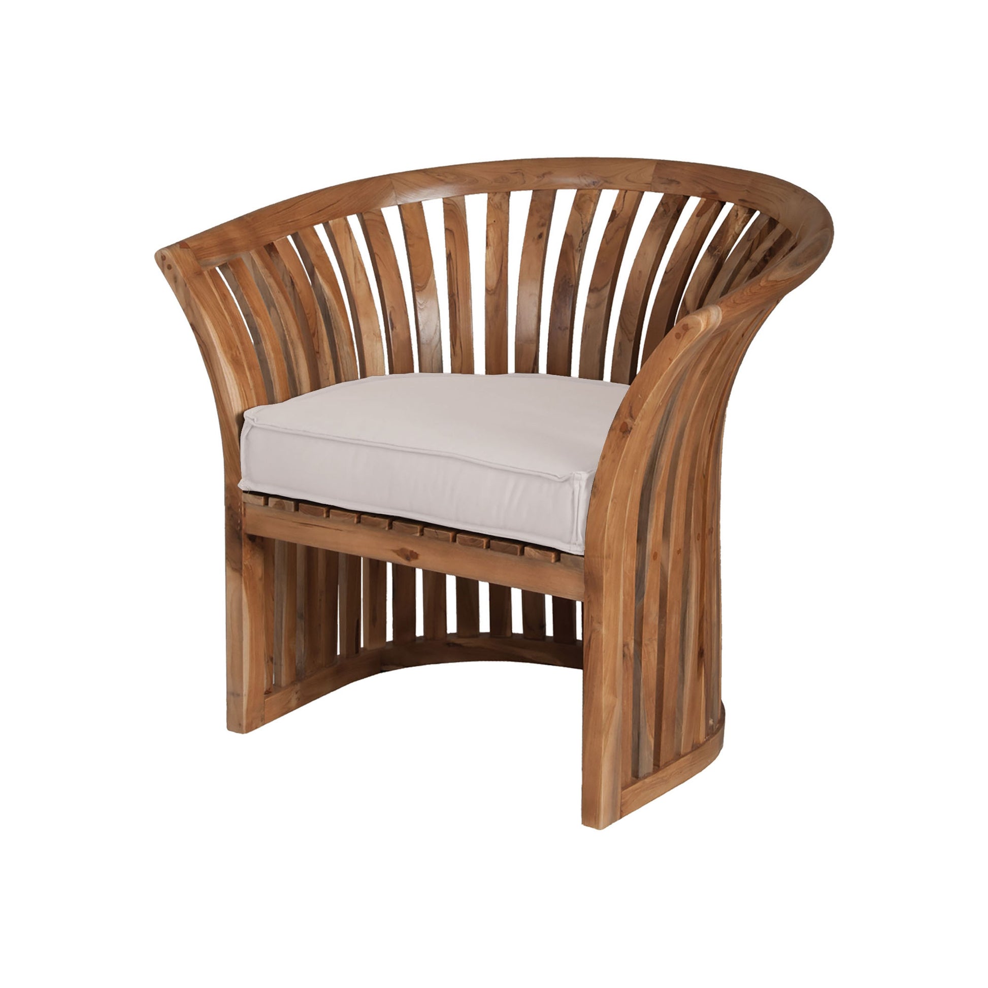 ELK SIGNATURE 2317003CO Teak Barrel Chair Cushion - Cream