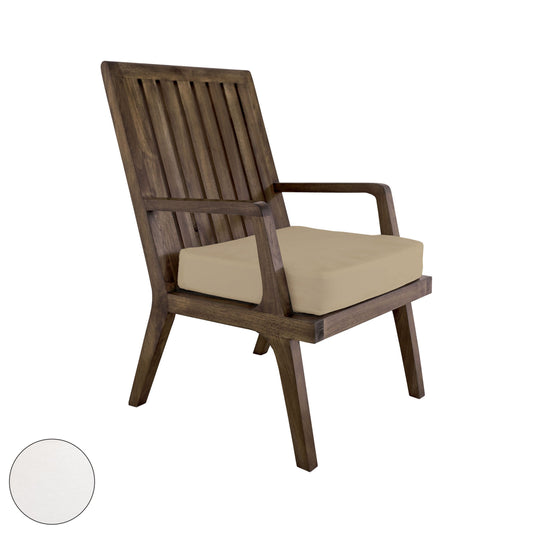 ELK SIGNATURE 2317010WO Teak Armchair Cushion in White