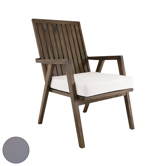 ELK SIGNATURE 2317014GO Teak Garden Patio Chair Cushion in Grey