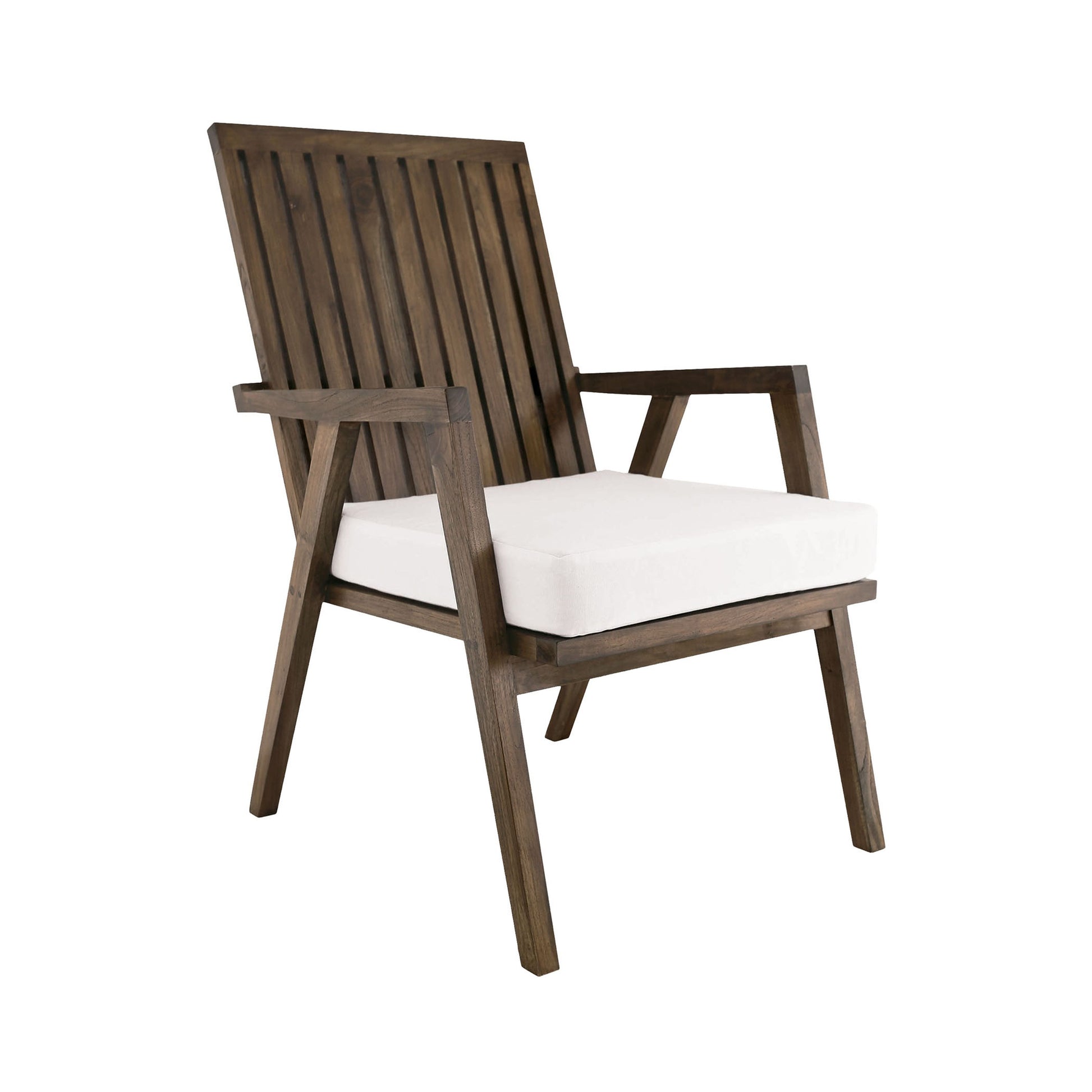 ELK SIGNATURE 2317014WO Teak Garden Patio Chair Cushion in White