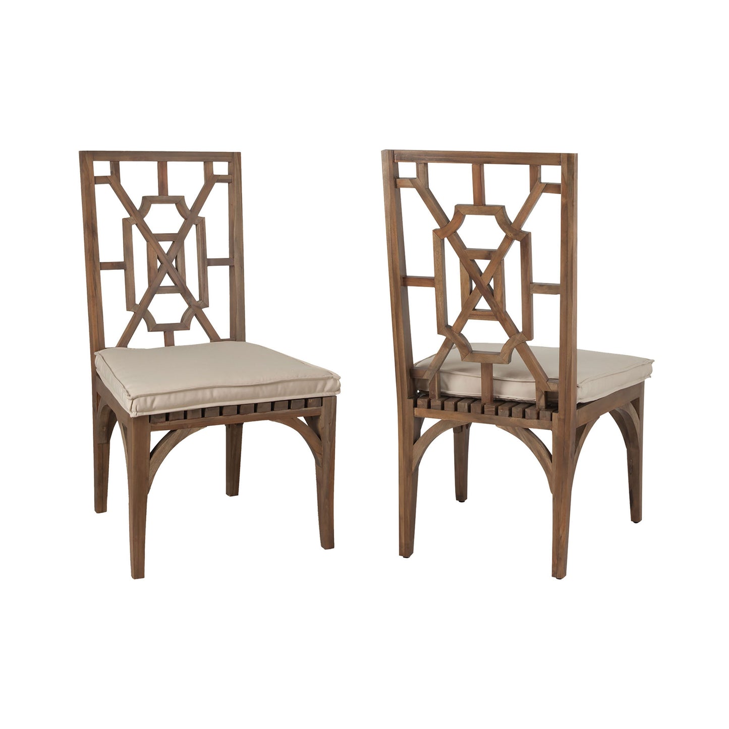 ELK SIGNATURE 2317018CO Teak Patio Dining Chair Cushion in Cream