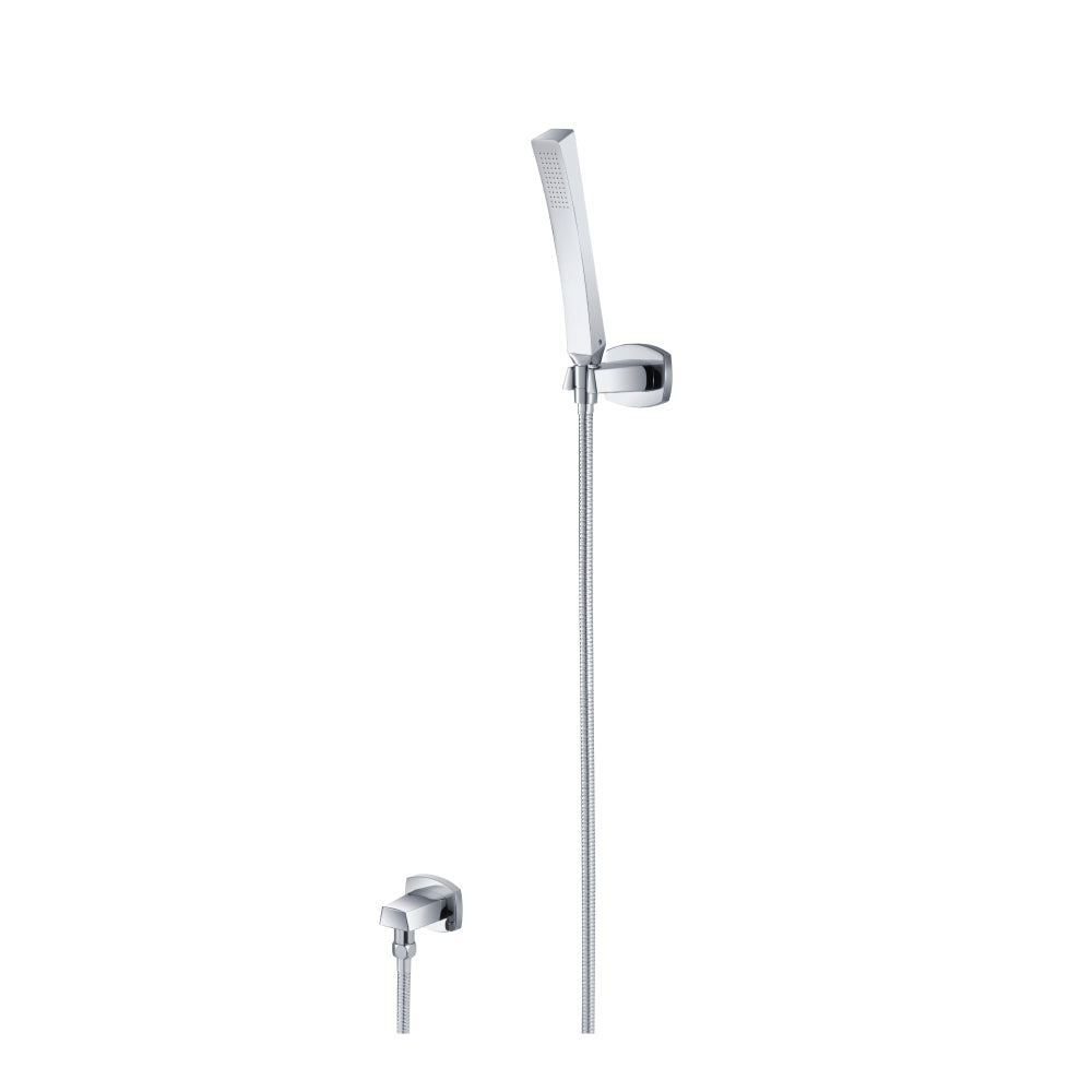 ISENBERG 240.1006CP Chrome Serie 240 Hand Shower Set With Wall Elbow, Holder and Hose