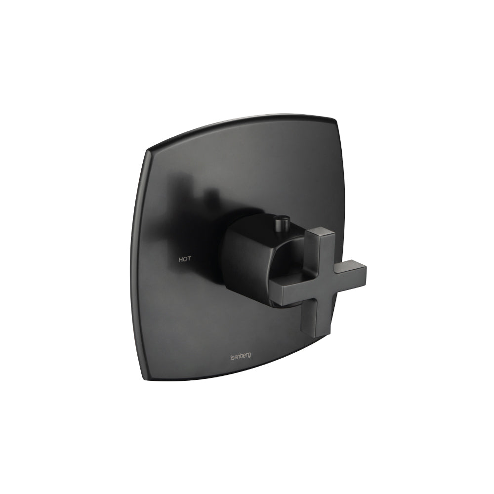 ISENBERG 240.4201TMB Matte Black Serie 240 Trim For 3/4" Thermostatic Valve - Use with TVH.4201