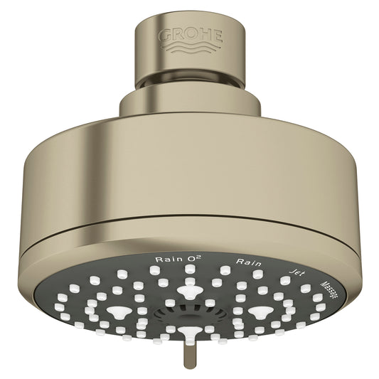 GROHE 26043EN1 Tempesta Brushed Nickel 100 Shower Head, 4" - 4 Sprays, 1.75 gpm