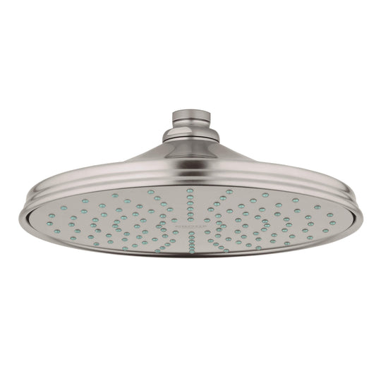 GROHE 26474EN0 Rainshower Brushed Nickel 210 Shower Head, 8" - 1 Spray, 1.75 gpm