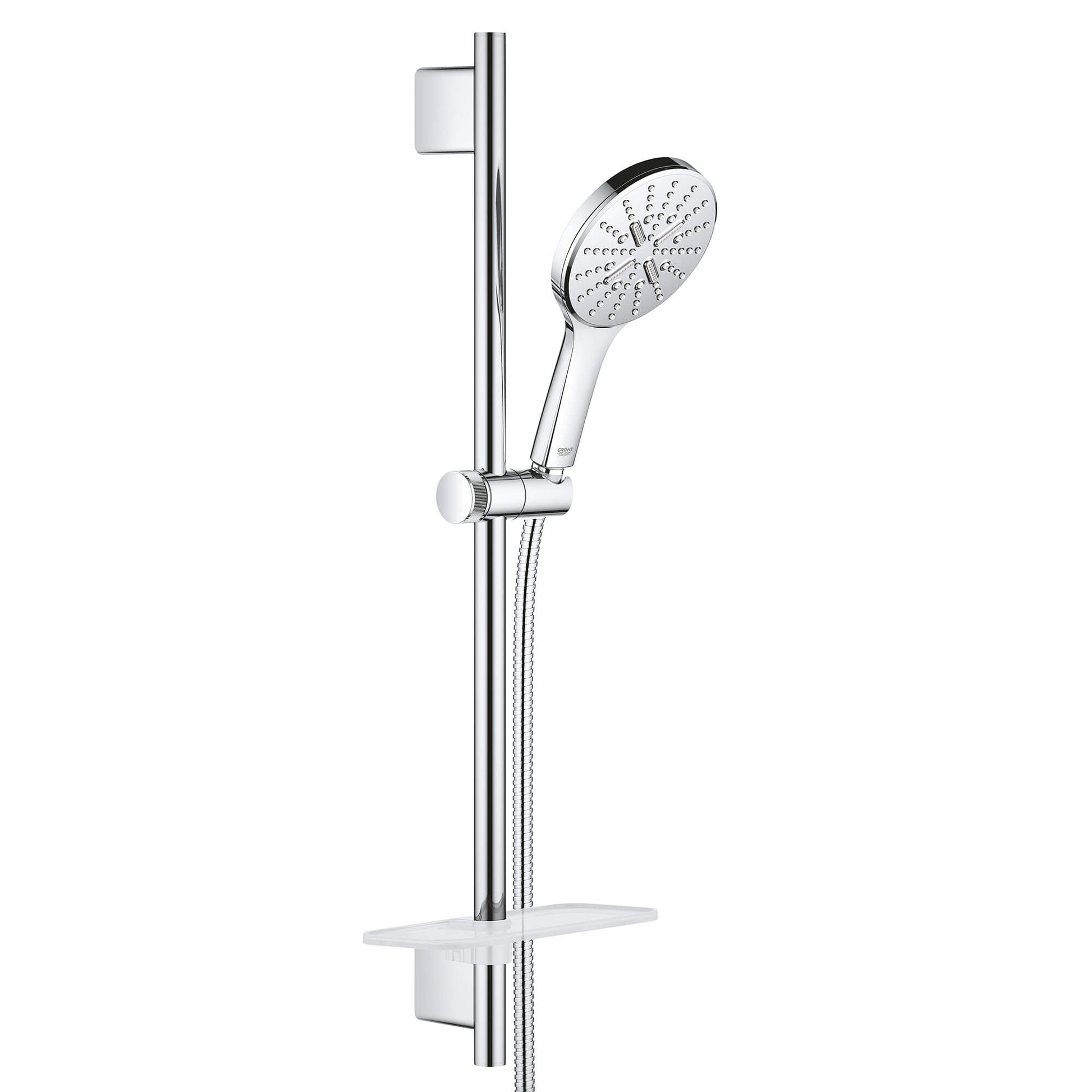 GROHE 26547000 Rainshower Chrome 24" Shower Slide Bar Kit - 3 Sprays, 1.75 gpm