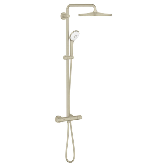 GROHE 26726EN0 Euphoria Brushed Nickel 310 CoolTouchThermostatic Shower System, 1.75Gpm