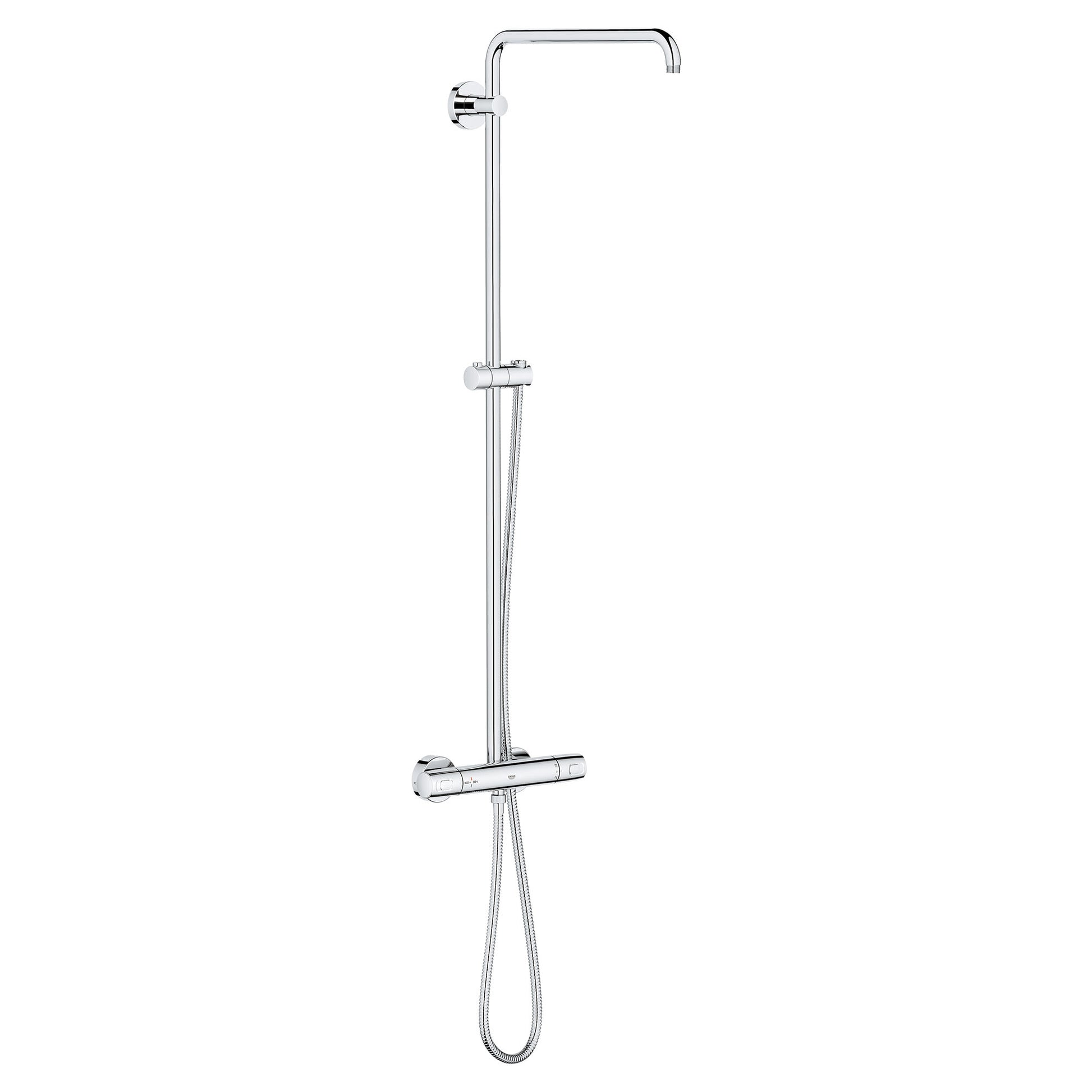 GROHE 26728000 Euphoria Chrome CoolTouchThermostatic Shower System