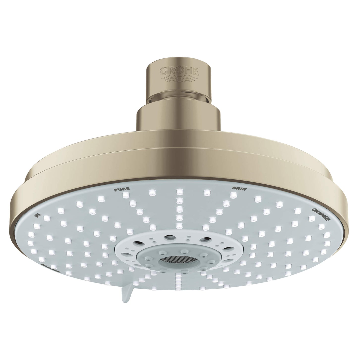 GROHE 27135EN0 Rainshower Brushed Nickel 160 Shower Head, 6-1/4" - 4 Sprays, 2.5 gpm